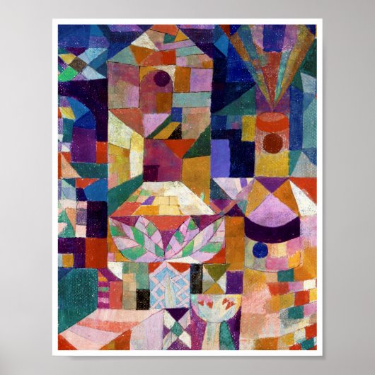Castle Garden, Paul Klee Poster (Voorkant)