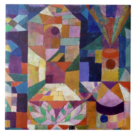 Castle Garden, Paul Klee Tegeltje (Voorkant)