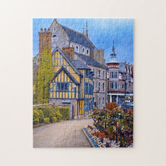 Castle Gate House Shrewsbury Jigzaag Puzzle Legpuzzel (Verticaal)