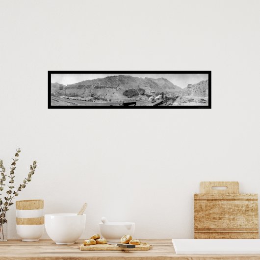 Castle Gate Utah Mining Photo 1913 Poster (Keuken)