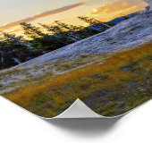 Castle Geyser bij zonsondergang, Yellowstone Natio Poster (Hoek)