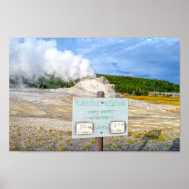 Castle Geyser, Yellowstone National Park, Wyoming Poster
