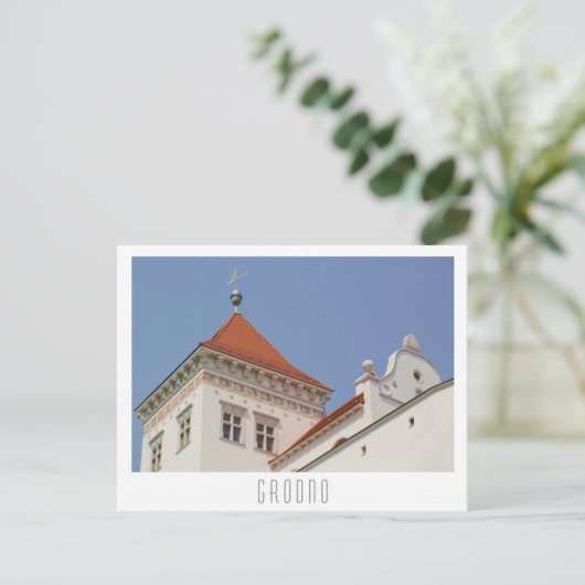 Castle Grodno Belarus City Architecture Briefkaart (Staand voorkant)