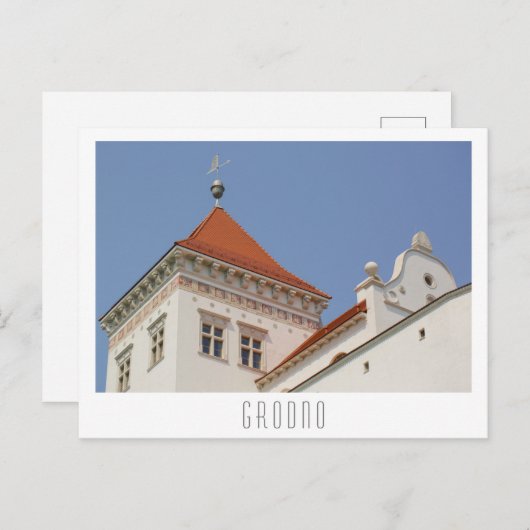 Castle Grodno Belarus City Architecture Briefkaart (Voorkant / Achterkant)
