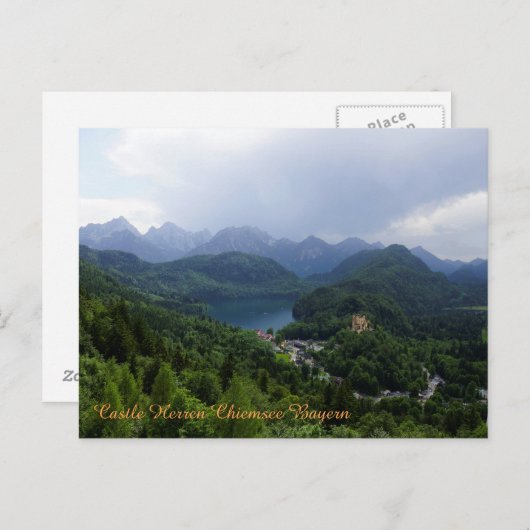 Castle Herren Chiemsee Bavaria Briefkaart (Voorkant / Achterkant)