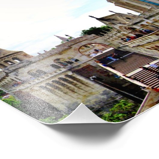 Castle Hill Budapest Foto Afdruk (Hoek)