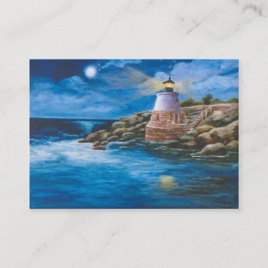 Castle Hill Lighthouse Art Card Visitekaartje (Voorkant)