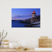 Castle Hill Lighthouse en Newport Bridge Poster (Keuken)