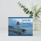 Castle Hill Lighthouse- Newport, RI briefkaart (Staand voorkant)