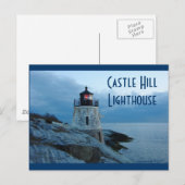 Castle Hill Lighthouse- Newport, RI briefkaart (Voorkant / Achterkant)