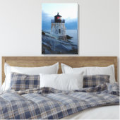 Castle Hill Lighthouse- Newport, RI canvas print (Insitu (Slaapkamer))