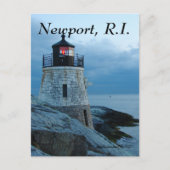 Castle Hill Lighthouse- Newport, RI-kaart Briefkaart (Voorkant)
