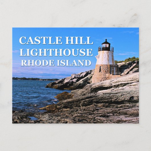 Castle Hill Lighthouse, Rhode Island Briefkaart (Voorkant)