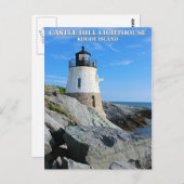 Castle Hill Lighthouse, Rhode Island Briefkaart (Voorkant / Achterkant)