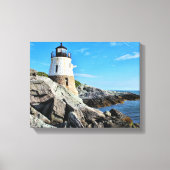 Castle Hill Lighthouse, Rhode Island Canvas Afdruk (Voorkant)