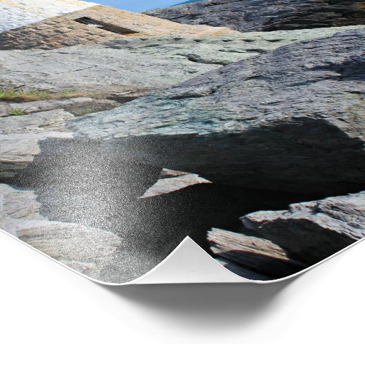 Castle Hill Lighthouse, Rhode Island Foto Afdruk (Hoek)