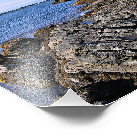 Castle Hill Lighthouse, Rhode Island Foto Afdruk (Hoek)