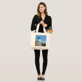 Castle Hill Lighthouse, Rhode Island Grote Tote Bag (Voorkant (model))