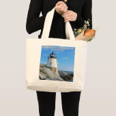 Castle Hill Lighthouse, Rhode Island Grote Tote Bag (Voorkant (product))