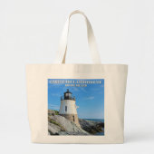 Castle Hill Lighthouse, Rhode Island Grote Tote Bag (Voorkant)