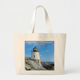 Castle Hill Lighthouse, Rhode Island Grote Tote Bag