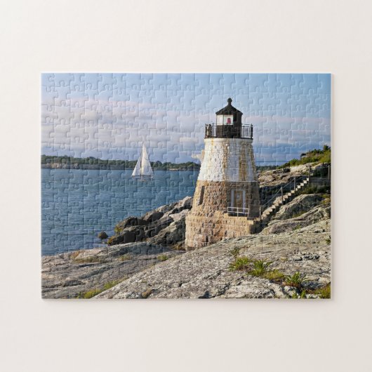 Castle Hill Lighthouse, Rhode Island Legpuzzel (Horizontaal)
