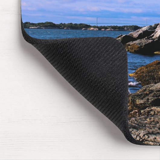 Castle Hill Lighthouse, Rhode Island Mousepad Muismat (Hoek)