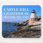 Castle Hill Lighthouse, Rhode Island Mousepad Muismat (Voorkant)