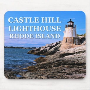 Castle Hill Lighthouse, Rhode Island Mousepad Muismat