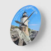 Castle Hill Lighthouse Rhode Island Ronde Klok (Hoek)