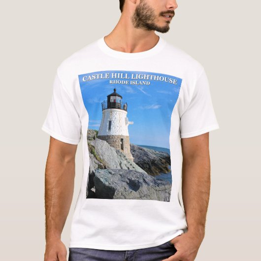 Castle Hill Lighthouse, Rhode Island T-shirt (Voorkant)