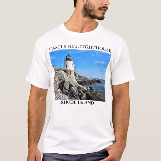 Castle Hill Lighthouse, Rhode Island T-shirt (Voorkant)