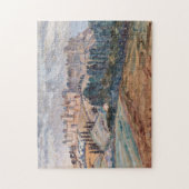 Castle, Hills, Trees Landscape Scene Puzzle Legpuzzel (Verticaal)