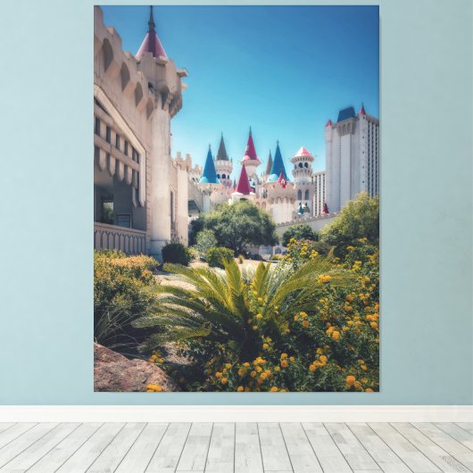 Castle Hotel Exterior Canvas Afdruk (Insitu (Houten vloer))