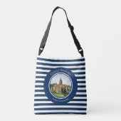 Castle Howard North Yorkshire Waterverf Painting Crossbody Tas (Achterkant)