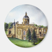 Castle Howard North Yorkshire Waterverf Painting Magneet (Voorkant)