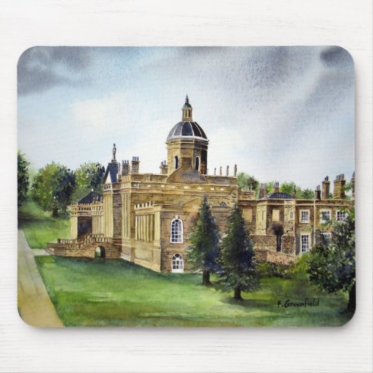 Castle Howard North Yorkshire Waterverf Painting Muismat (Voorkant)