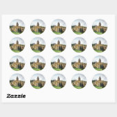 Castle Howard North Yorkshire Waterverf Painting Ronde Sticker (Vel)