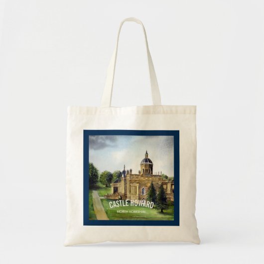 Castle Howard North Yorkshire Waterverf Painting Tote Bag (Voorkant)