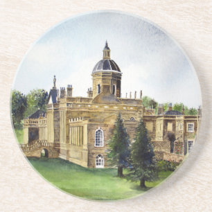 Castle Howard North Yorkshire Waterverf Painting Zandsteen Onderzetter