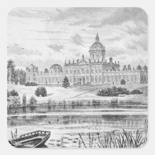 Castle Howard Vierkante Sticker (Voorkant)