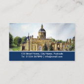 Castle Howard York Waterverf Landscape Bu Visitekaartje (Achterkant)