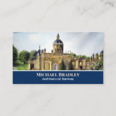 Castle Howard York Waterverf Landscape Bu Visitekaartje (Voorkant)