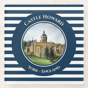 Castle Howard York Waterverf schilderen Glazen Onderzetter