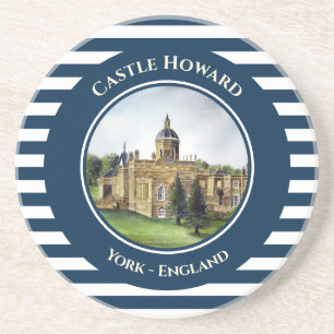 Castle Howard York Waterverf schilderen Zandsteen Onderzetter
