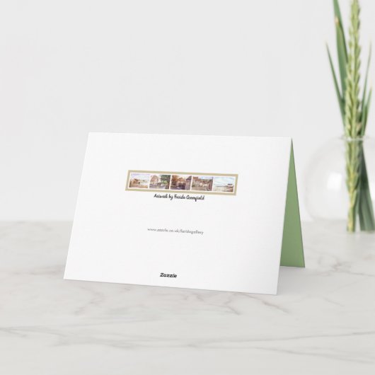 Castle Howard Yorkshire New Home We hebben verhuis Aankondiging (Achterkant)