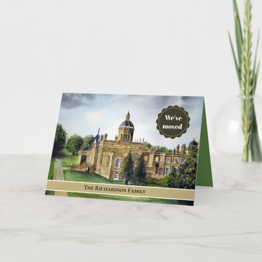 Castle Howard Yorkshire Nieuw Thuis We Zijn Verhui Aankondiging (Voorkant)