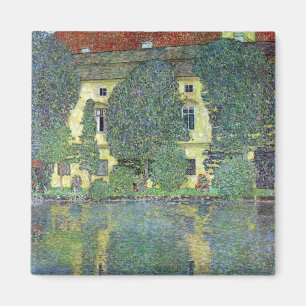 Castle in Attersee door Gustav Klimt Magneet