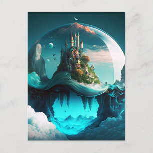 Castle in Crystal Ball Briefkaart