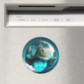 Castle in Crystal Ball Magneet (Insitu (Vaatwasser))